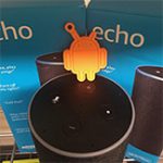 Amazon Echo with Android mascot